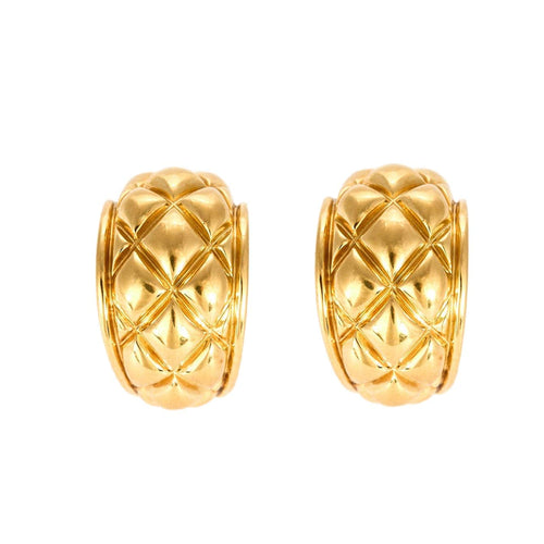 Boucles d'oreilles CHAUMET - Paire de boucles d'oreilles or jaune 58 Facettes DV0984-3