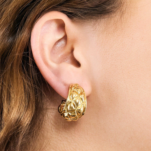 Boucles d'oreilles CHAUMET - Paire de boucles d'oreilles or jaune 58 Facettes DV0984-3