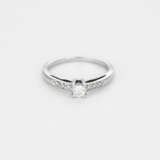 Bague 48.5 Mauboussin - Tu es le Sel de ma vie N°2 - Bague Solitaire en or gris et diamants 58 Facettes DV12741-1-485-2