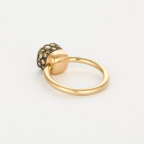 Bague 52.5 POMELLATO - NUDO - Petit modèle - Bague or jaune, or blanc et diamants 58 Facettes DV12990-1-525-3