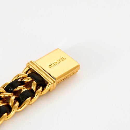 Montre CHANEL - Montre Ma Première Réf 23912 en plaqué or et cuir Mouvement Quartz 58 Facettes DV0986-1