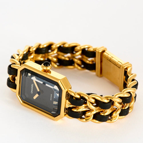 Montre CHANEL - Montre Ma Première Réf 23912 en plaqué or et cuir Mouvement Quartz 58 Facettes DV0986-1