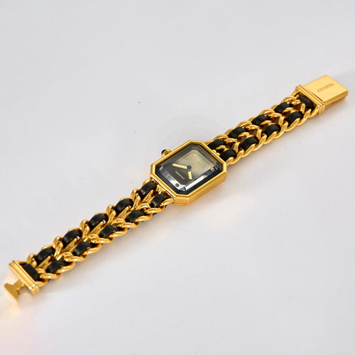 Montre CHANEL - Montre Ma Première Réf 23912 en plaqué or et cuir Mouvement Quartz 58 Facettes DV0986-1