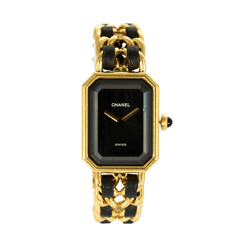 Montre CHANEL - Montre Ma Première Réf 23912 en plaqué or et cuir Mouvement Quartz 58 Facettes DV0986-1