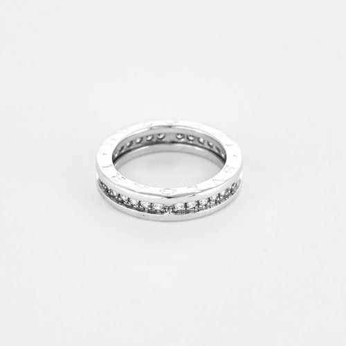 Bague 53 BULGARI - B.zero1 - Bague or gris et diamants 58 Facettes DV0120-19-53-2