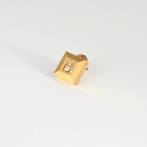 Boucles d'oreilles CHOPARD - Happy Diamond - Boucles d'oreilles or jaune et diamants 58 Facettes DV11970-4