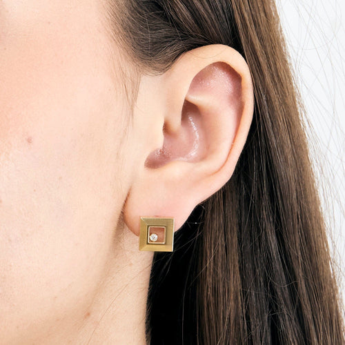 Boucles d'oreilles CHOPARD - Happy Diamond - Boucles d'oreilles or jaune et diamants 58 Facettes DV11970-4