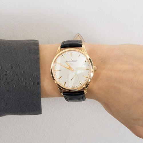 Montre JAEGER LECOULTRE - Montre Master Ultra Thin Q1272510 en or rose à remontage mécanique 58 Facettes DV0987-1