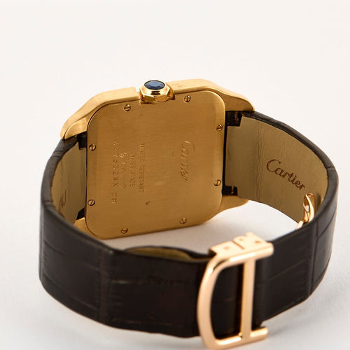 Montre CARTIER - Montre Santos Dumont Réf. 2787 mouvement Quartz avec boîtier et corne en or jaune 58 Facettes DV0994-2