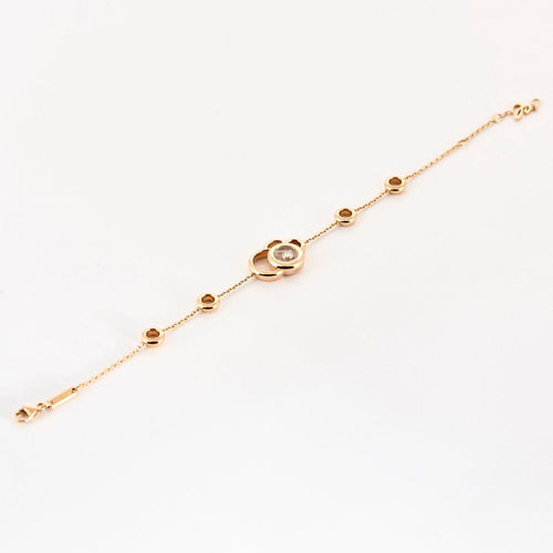 Bracelet CHOPARD - Happy Diamonds - Bracelet en rose et diamant 58 Facettes DV0998-3