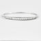 Bracelet Bracelet jonc en or gris et diamants 58 Facettes DV0996-4