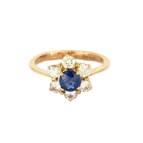 Bague 50 Bague saphir et diamants 58 Facettes DV10850-2