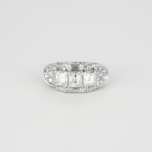 Bague 48 Bague en or blanc et diamants 58 Facettes DV4479-2-48-2