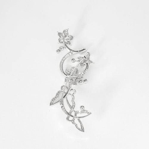 Broche VAN CLEEF & Arpels - Broche en or blanc et diamants à motif de fleurs, de papillons 58 Facettes DV4479-16