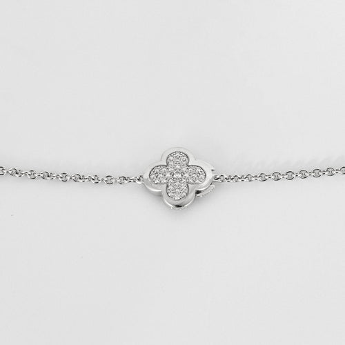 Collier VAN CLEEF & ARPELS - Sublime collier Van Cleef & Arpels de la collection Pure Alhambra en or gris et diamants 58 Facettes DV4479-19