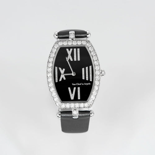 Montre VAN CLEEF & ARPELS - Lady Arpels Classique Tonneau en Or Blanc et Diamants 58 Facettes DV4479-28