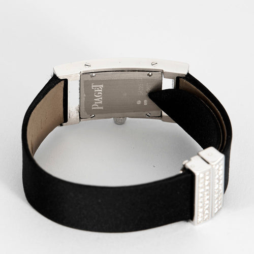 Montre PIAGET - Limelight rectangle allongée - Montre en or blanc et diamants 58 Facettes DV4479-32