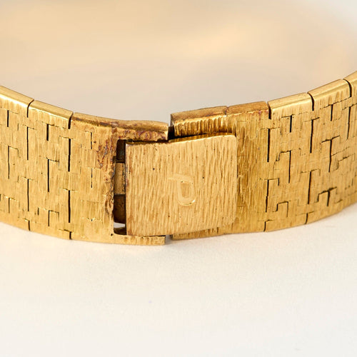 Montre PIAGET - Extraplate Joaillerie - Montre de dame Or Jaune, Jadeite, Diamants, Emeraudes 58 Facettes DV4479-37