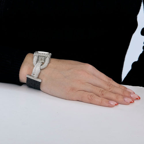 Montre VAN CLEEF & ARPELS - Collection Cadenas - Montre en or blanc diamants 58 Facettes DV4479-39