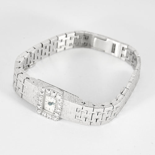 Montre PIAGET - Mécanisme 101 P - Montre en or blanc et diamants 58 Facettes DV4479-42