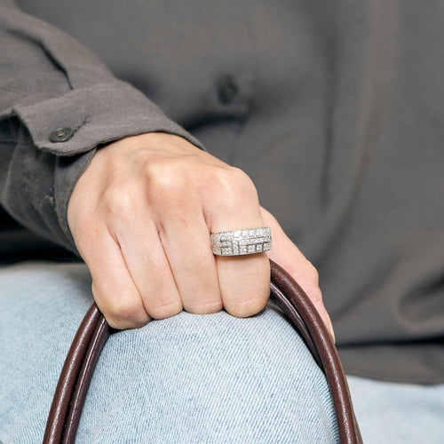 Bague 55 MAUBOUSSIN - Belle toujours - Bague en or gris et diamants 58 Facettes DV13725-3