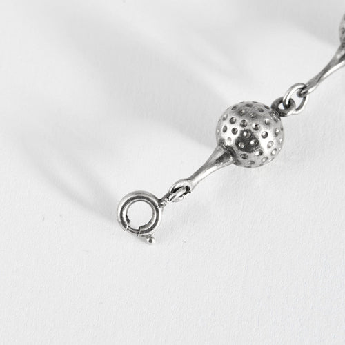 Bracelet HERMES - Bracelet Vintage en Argent Motif balles de golf 58 Facettes DV13878-2