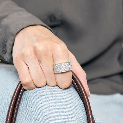 CHOPARD - Chopardissimo - Bague en or gris et diamants