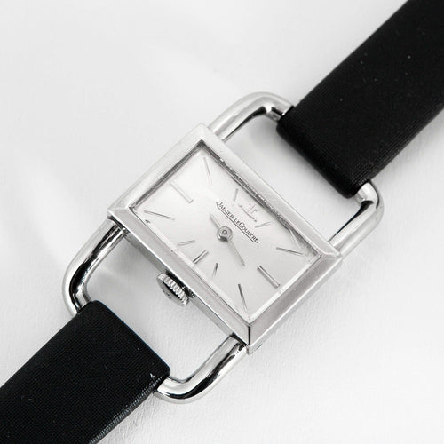 Montre JAEGER LECOULTRE - Montre de dame « Étrier » en acier de la maison Jaeger LeCoultre pour Hermès 58 Facettes DV4479-10