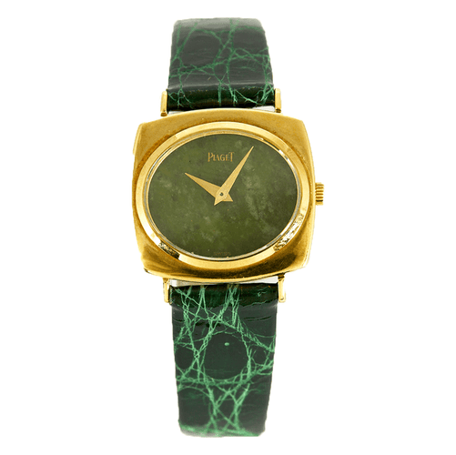 Montre PIAGET - Extraplate Jade - Montre en or jaune et jade 58 Facettes DV4479-40