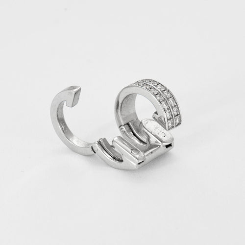 Boucles d'oreilles REPOSSI - Berbere - Clip d'oreilles en or gris et diamants 58 Facettes DV10981-4