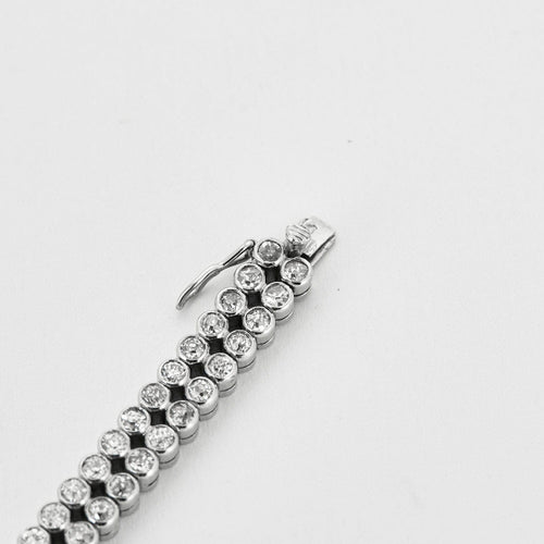 Montre Montre bracelet à secret en or blanc, platine et diamants 58 Facettes DV0872-2