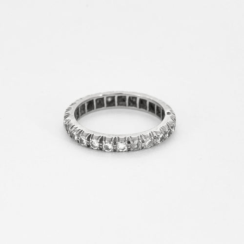 Bague 51.5 Alliance américaine en or blanc et diamants 58 Facettes DV14804-1-515-3