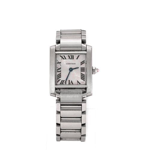 Montre CARTIER - Montre tank en acier. 58 Facettes DV13628-1