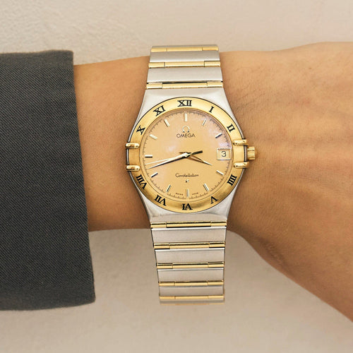 Montre OMEGA Constellation- Bracelet montre acier et or jaune 58 Facettes DV13773-1