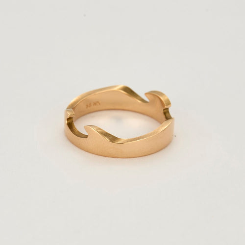 Bague 57.5 Georg Jensen - Fusion - Bague d'extrémité en or rose 58 Facettes DV14365-3-575-2
