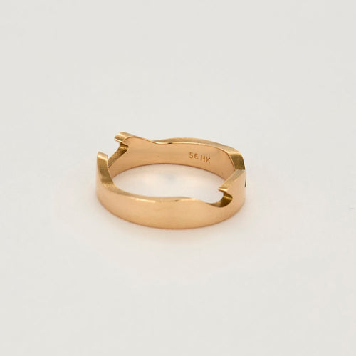 Bague 57.5 Georg Jensen - Fusion - Bague d'extrémité en or rose 58 Facettes DV14365-3-575-2