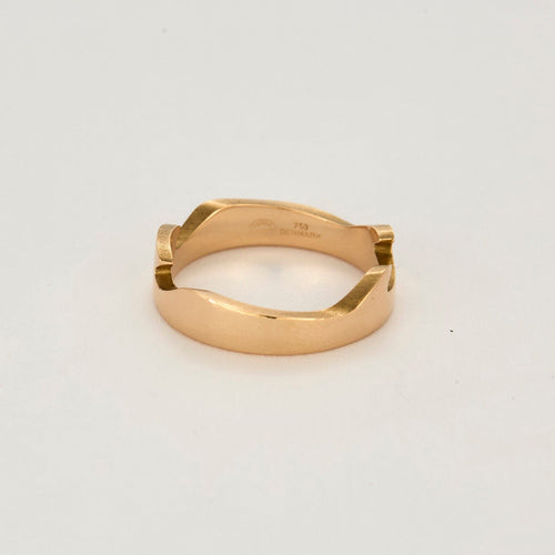 Bague 57.5 Georg Jensen - Fusion - Bague d'extrémité en or rose 58 Facettes DV14365-1-575-2