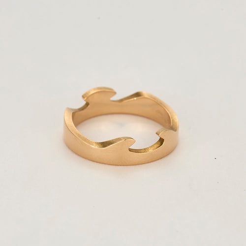 Bague 57.5 Georg Jensen - Fusion - Bague d'extrémité en or rose 58 Facettes DV14365-1-575-2