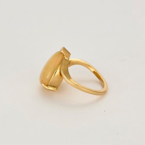 Bague 49 Bague en or jaune et opale 58 Facettes DV14640-1
