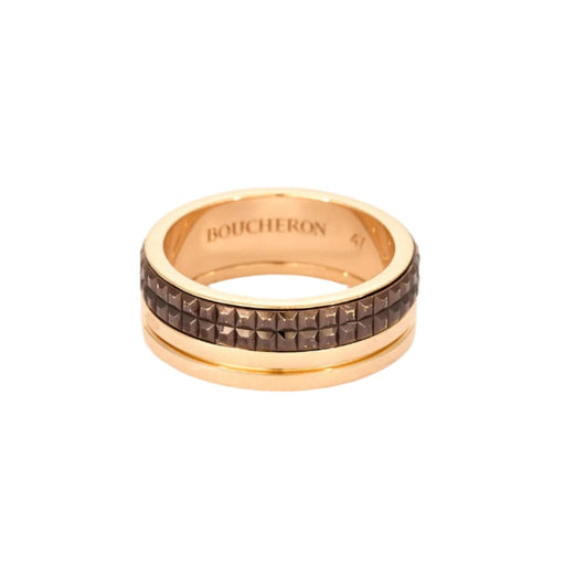 Bague 47 BOUCHERON - Alliance Quatre classique, grand modèle en or rose et pvd marron 58 Facettes DV2196-3-47-2