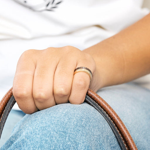 Bague 47 BOUCHERON - Alliance Quatre classique, grand modèle en or rose et pvd marron 58 Facettes DV2196-3-47-2