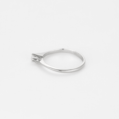 Bague 53.5 CHIMENTO - Bague solitaire en or blanc, diamant 58 Facettes DV12410-30