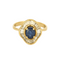 Bague 52 Bague en or jaune saphir et diamants 58 Facettes DDV9927-2