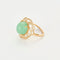 Bague 55 Bague en or jaune beryl vert et diamants 58 Facettes DV14301-7