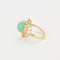 Bague 55 Bague en or jaune beryl vert et diamants 58 Facettes DV14301-7