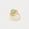 Bague 55 Bague en or jaune beryl vert et diamants 58 Facettes DV14301-7