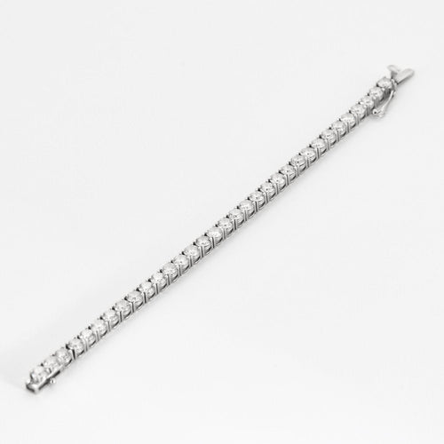 Bracelet Bracelet ligne en or gris et diamants 58 Facettes DV15799-1