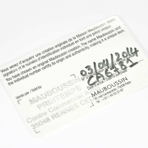 Bague 51 MAUBOUSSIN - Bague Chance of Love N°3 - Bague en or blanc et diamants 58 Facettes DV12432-5