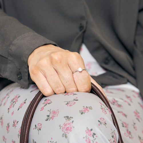 Bague 52 Bague Solitaire en or blanc et diamant 58 Facettes DV10549-5