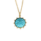 Collier Chaîne en or jaune et pendentif turquoise 58 Facettes DV0260-10